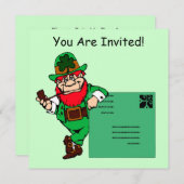 レプレチャウンリーンセントパトリックデイパーティの招待状 招待状 (正面/裏面)