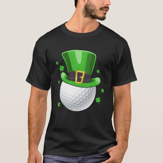 レプレチャンゴルフボールゴルファーSt patricks dayメンズB Tシャツ (正面)
