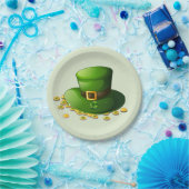 レプレチャンハットアンド金ゴールドコイン ペーパープレート (パーティー)