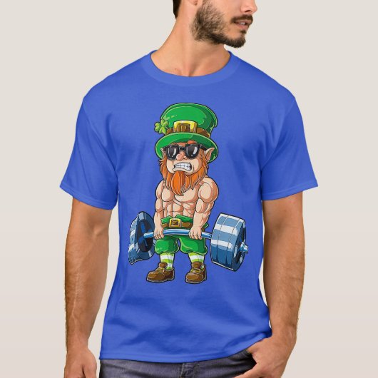 レプレチューンSt patricks dayウェイトリフティングフィットネス Tシャツ (正面)