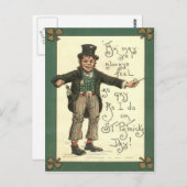 レプレチョーアルコールクレイ管シャムロック ポストカード (正面/裏面)