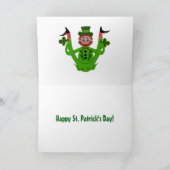 レプレチョーンあいさつカード – St. Patrick's Day カード (内部)