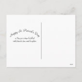 レプレチョーングリーンポットオブ金ゴールドSt patricks day シーズンポストカード (裏面)