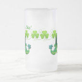 レプレチョーンシューズセントパトリックの日 フロストグラスビールジョッキ (中央)