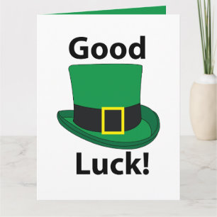 レプレチョーンハットグッドラックSt patricks day カード