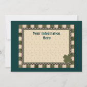 レプレチョーン2セントパトリックズデイパーティの招待状 招待状 (裏面)