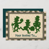 レプレチョーン2セントパトリックズデイパーティの招待状 招待状 (正面/裏面)