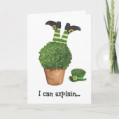 レプレチョーン・シェナニおもしろいガンSt patricks day・カード 案内状 (正面)