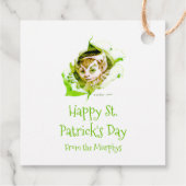 レプレパーソナライズされたシャンメッセージカード フェイバータグ (裏面)