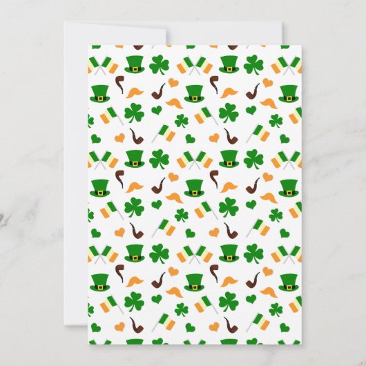 レプレモダンチョーン・セント・パトリック・デイベビー サンキューカード (裏面)