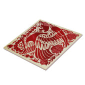 レプロアンティークはっきりしたルビーラスターデモーガンイーグル タイル (側面)