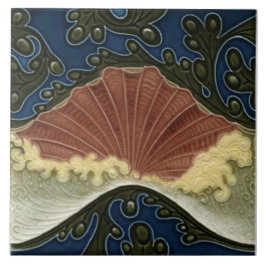 レプロアンティークウェッジウッドチューブライン海ウェーブ タイル