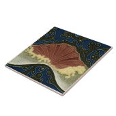 レプロアンティークウェッジウッドチューブライン海ウェーブ タイル (側面)