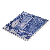 レプロアンティークウェッジウッドブルー威厳があるカレンダー タイル (側面)