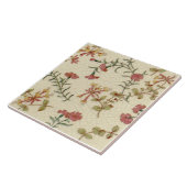 レプロアンティークミントンハニーサックル&ピンクスオンアイボリー タイル (側面)