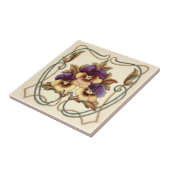 レプロアールヌーボー手彩色紙印刷 タイル (側面)