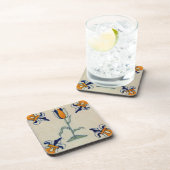 レプロイエロ伝統的ーチューリップデルフトタイル コースター (右側)