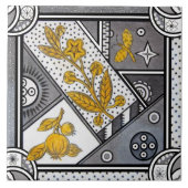 レプロイーストレイクエステティック白黒グレイ金ゴールド タイル (正面)