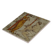 レプロウェッジウッドネオクラシカルオレンジグローブミュージシャン タイル (側面)