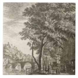 レプロデルフトタイルアムステルダム通りシーン タイル