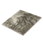 レプロデルフトタイルアムステルダム通りシーン タイル (側面)