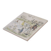 レプロハイドパークポンドダックスロンドンタビクトリアンイル タイル (側面)