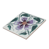 レプロパープルクレマチスドイツアートノヴォー タイル (側面)