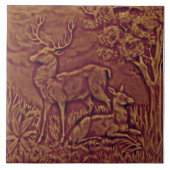 レプロフェイクレリーフ、 浮き彫り成型アンティークディアドー タイル (正面)