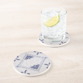 レプロポルトガル語フローラブルーアズレジョスタイル コースター (側面)