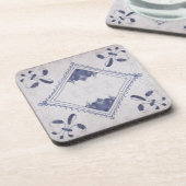 レプロポルトガル語フローラブルーアズレジョスタイル コースター (左側)