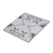 レプロポルトガル語フローラブルーアズレジョスタイル タイル (側面)