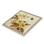 レプロマビクトリアンルキンチョウ&アネモネス タイル (側面)