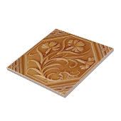 レプロミントン1880カーネーションアールヌーボーマジョリカ タイル (側面)