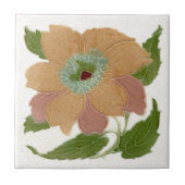 レプロレア&ボルトンアンティークアールヌーボーフローラ タイル (正面)