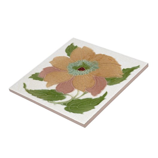 レプロレア&ボルトンアンティークアールヌーボーフローラ タイル (側面)