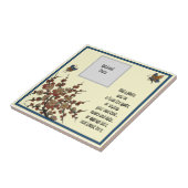 レプロロングウェイフランスのさくらんぼの花の蝶々 タイル (側面)