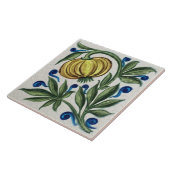 レプロヴィンテージアンティークWm De Morgan金ゴールドフローラ タイル (側面)