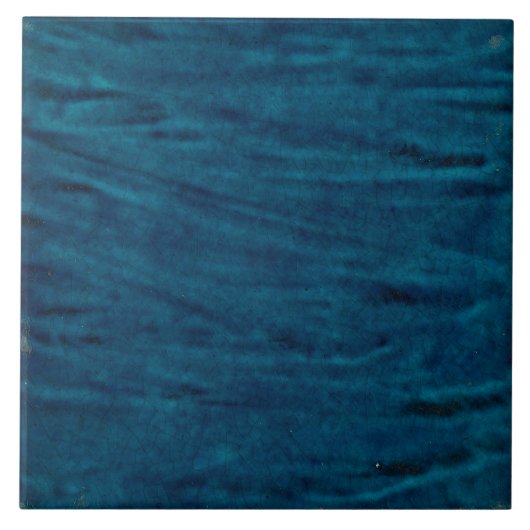 レプロヴィンテージシンプル深いブルーデモーガンタイル タイル (正面)