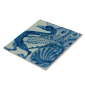 レプロヴィンテージブルーピーコックバードデモーガンタイル タイル (側面)