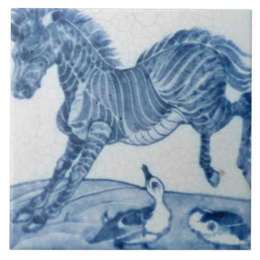 レプロヴィンテージブルーホースデモーガンタイル タイル (正面)