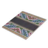 レプロヴィンテージ幾何カラフルギリシャフローラ タイル (側面)