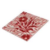 レプロヴィンテージ赤い花デモーガンタイル タイル (側面)