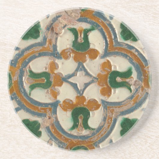 レプロ幾何スペインのアズレホスフローラ コースター (正面)