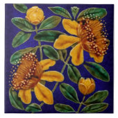 レプロ素晴らし鮮やかレリーフ、 浮き彫りフェイクマジョリカ タイル (正面)