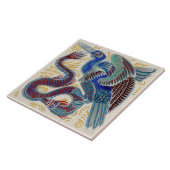 レプロ鮮やかドモーガンウォーターバード&ウナギカラフル タイル (側面)