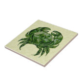 レプロ·ウム·デ·モルガン·ハンド·色彩の鮮やかグリーン·カニ タイル (側面)