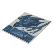 レプロ·レア·デ·モルガン·ブルー·魚釣り·キングフィッシャー タイル (側面)