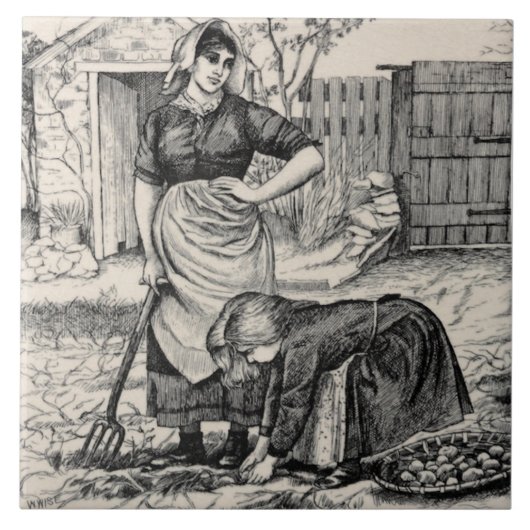 レプロWmワイズカントリービレッジライフポテトハーベスト タイル (正面)