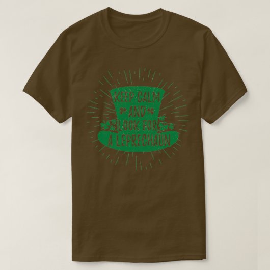 レプ保レーシャンSt patricks・ダを探して静かに Tシャツ (デザイン正面)