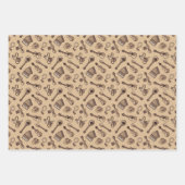 レベチコ模様ラッピング紙シート ラッピングペーパーシート (正面)